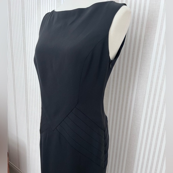 Ralph Lauren Black Label Sleeveless 100% Silk  Knee-Length Sheath Dress Sz 6 - Picture 3 of 10